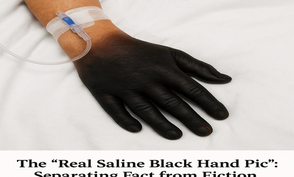 Real Saline Black Hand Pic